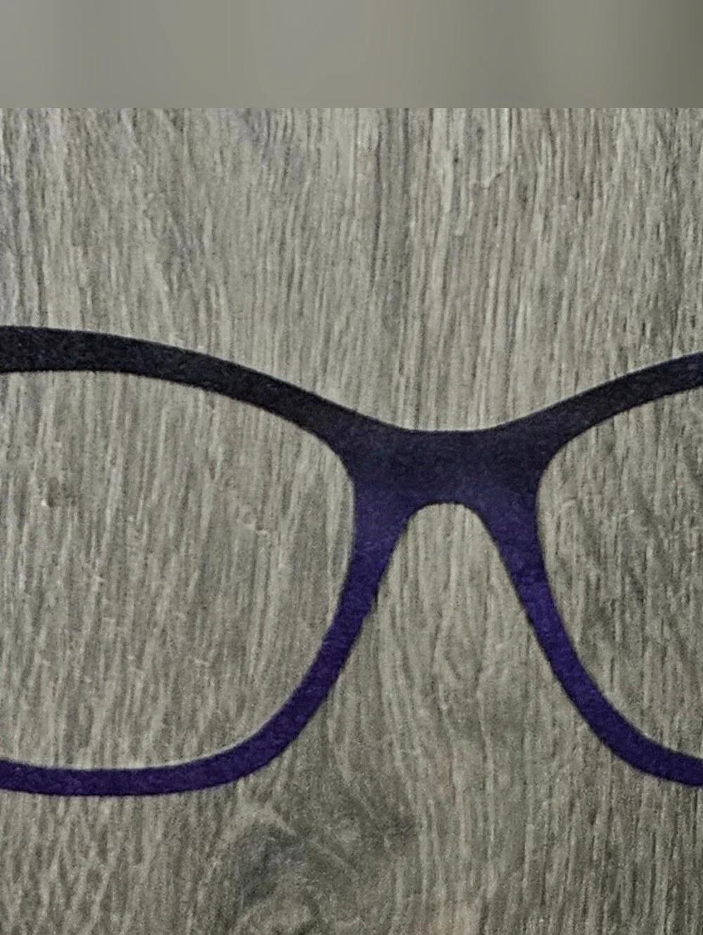 WANDA topper By Tasha's Top Frames Thin Metal Shimmer Black To Purple Ombre Top